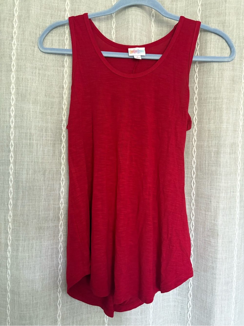 LuLaRoe Red Sleeveless Tank Top